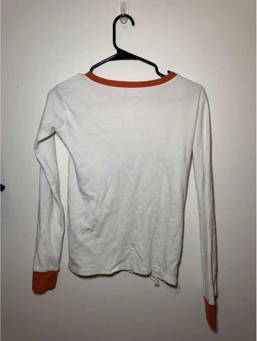 Gymboree white long sleeve shirt with orange pumpkin graphic, size 14 #halloween